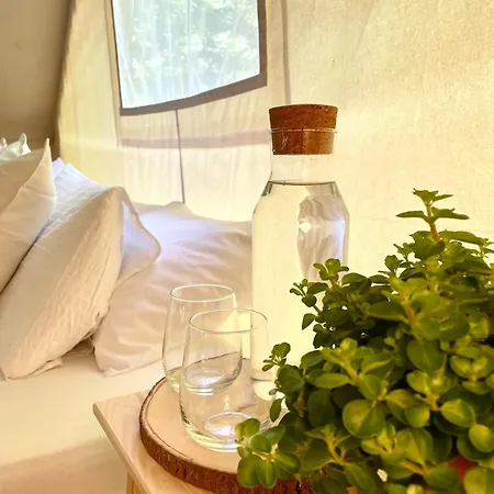 Campo de lujo Water Village Rogla A Private Riverside Glamping Tent