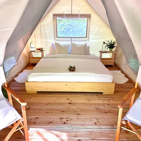Luxury tent Water Village Rogla A Private Riverside Glamping Tent Oplotnica